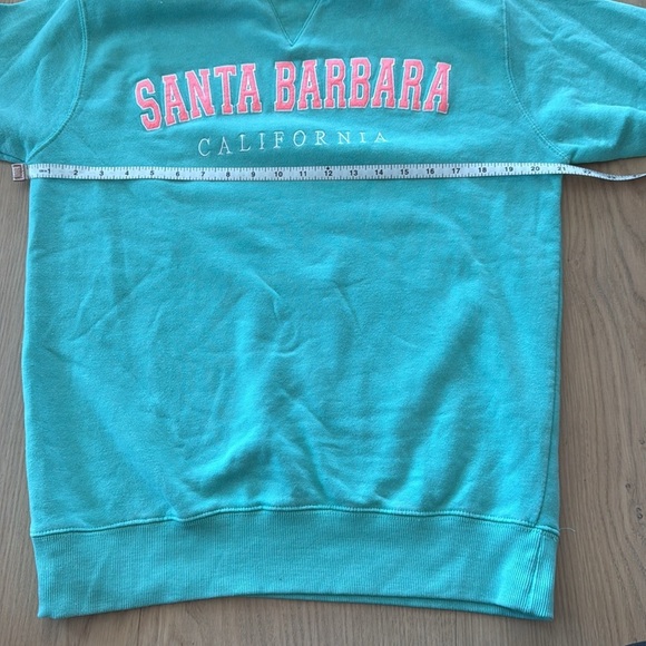 Santa Barbara California Teal Sweatshirt - Picture 6 of 6